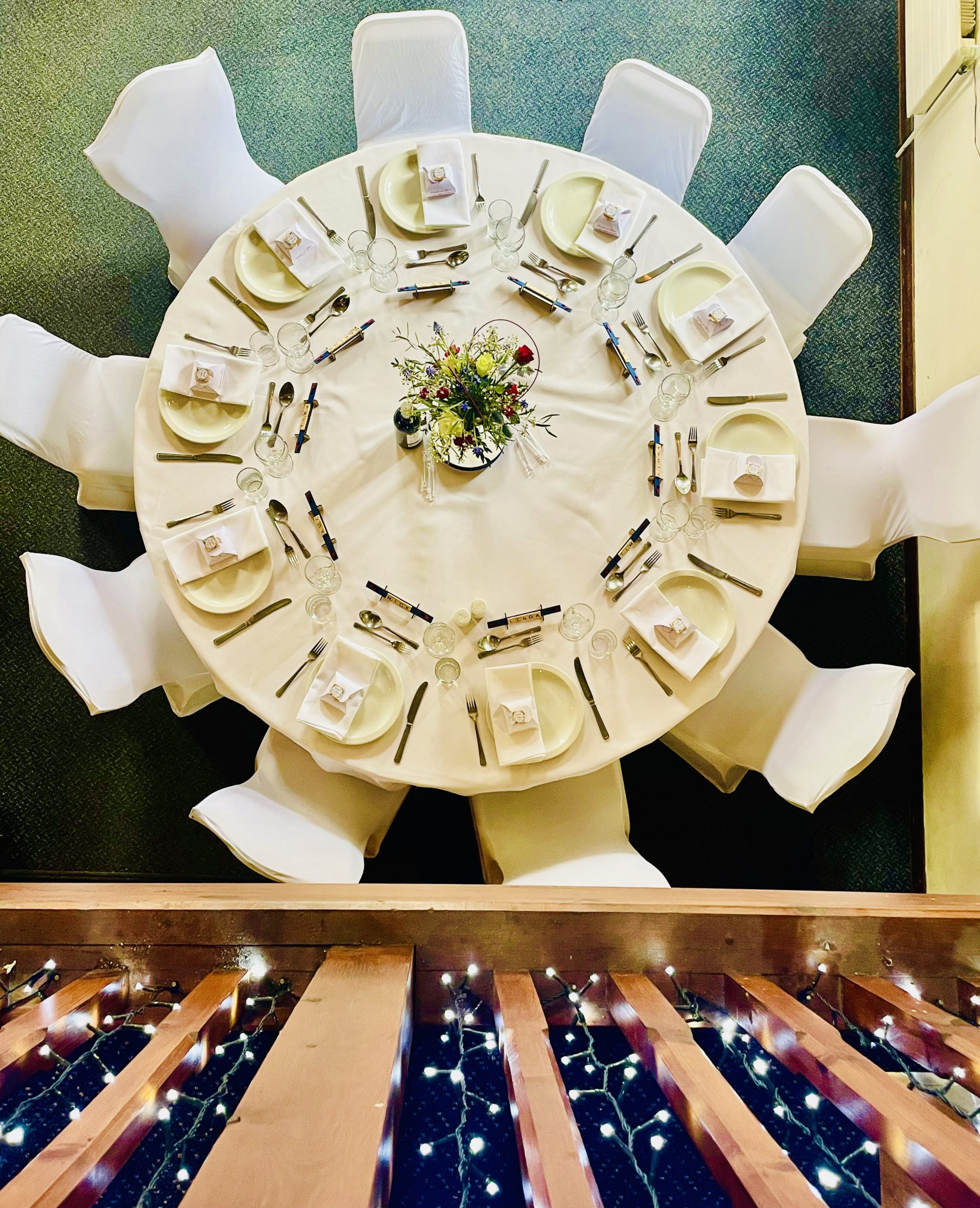 Wedding Reception venue set up